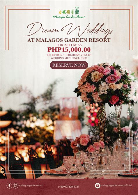 Wedding Packages And Wedding Meal Choices Malagos Garden Resort