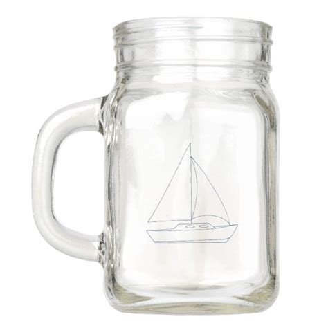 Wedding Sailboat Mason Jar Zazzle Com Mason Jars Sailboat Wedding