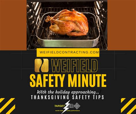 Weifield Safety Minute Thanksgiving Safety Tips Weifield Electrical