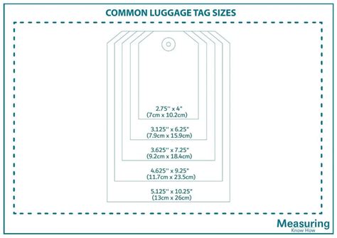 What Are The Luggage Tag Sizes Measuringknowhow