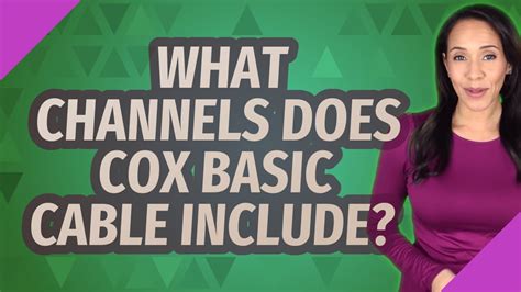 What Channels Does Cox Basic Cable Include Youtube