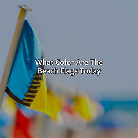 What Color Are The Beach Flags Today Colorscombo Com