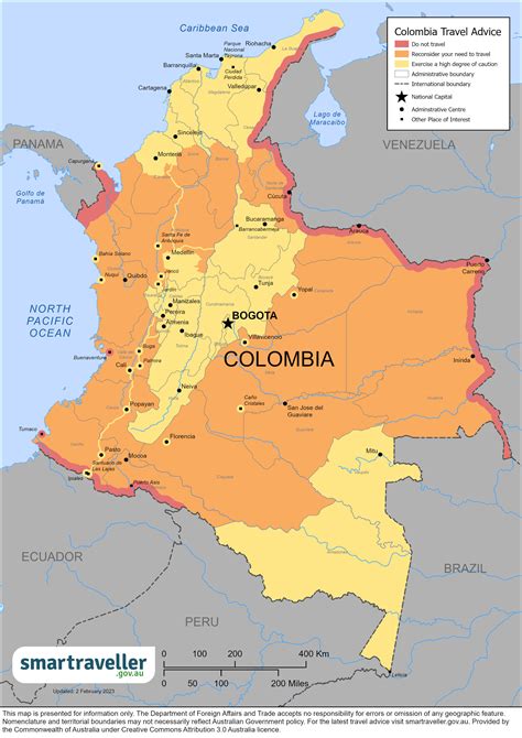 Colombia Travel Warnings