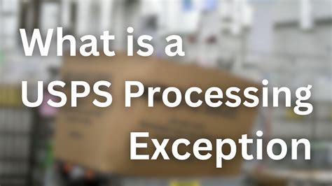 What Is A Usps Processing Exception By Mason Evans Medium