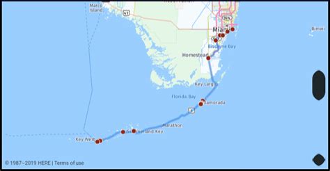 What Is The Driving Distance From Miami United States To Key West