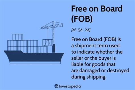 What Is The Fob Incoterm Free On Board In Shipping