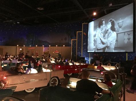 What It Amp 39 S Like To Dine At Disney World Amp 39 S Unique Indoor Drive In Movie Restaurant Drive In