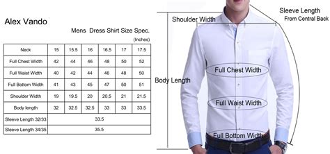 What Size Is An Xl Dress Shirt