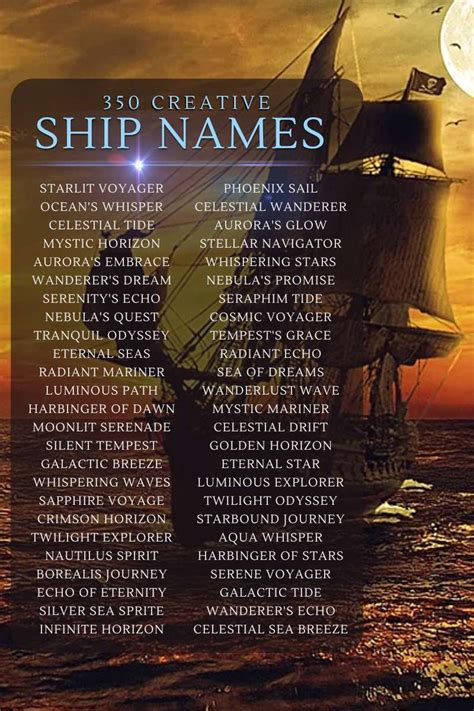 5 Rhys Destin Ship Names