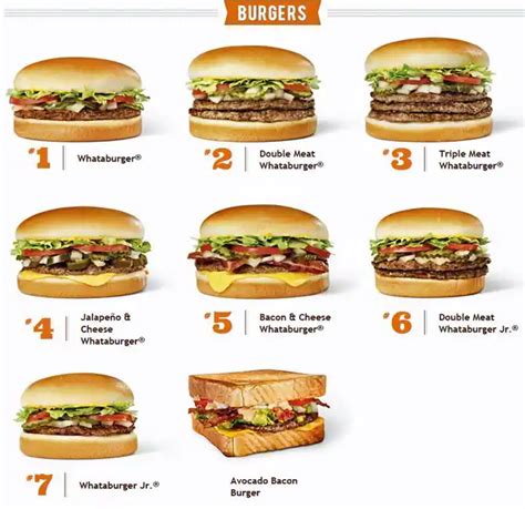 Whataburger Menu