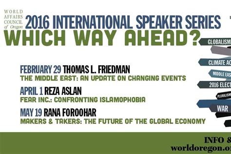 Which Way Ahead World Affairs Council 2016 International Speaker