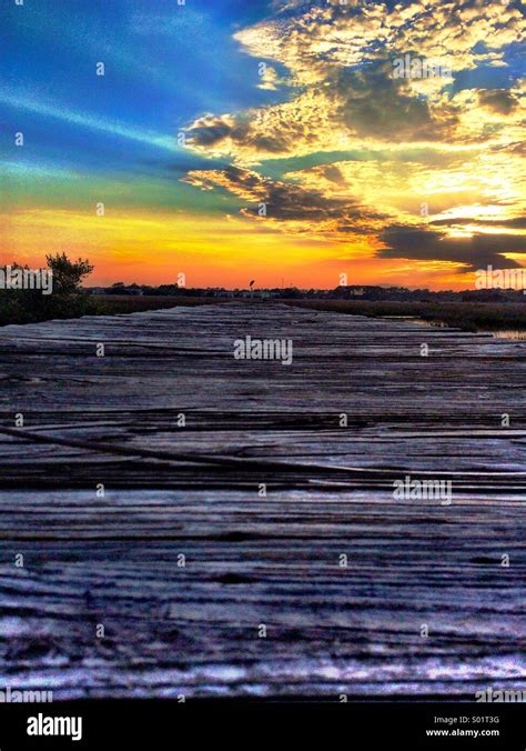 Which Way Sunset Stock Photo Alamy