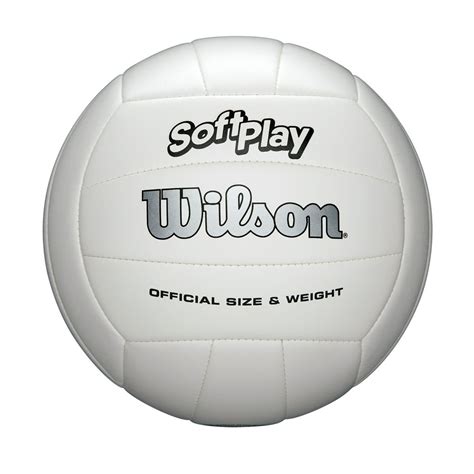 Wilson Soft Play Outdoor Volleyball Official Size White Walmart Com Walmart Com