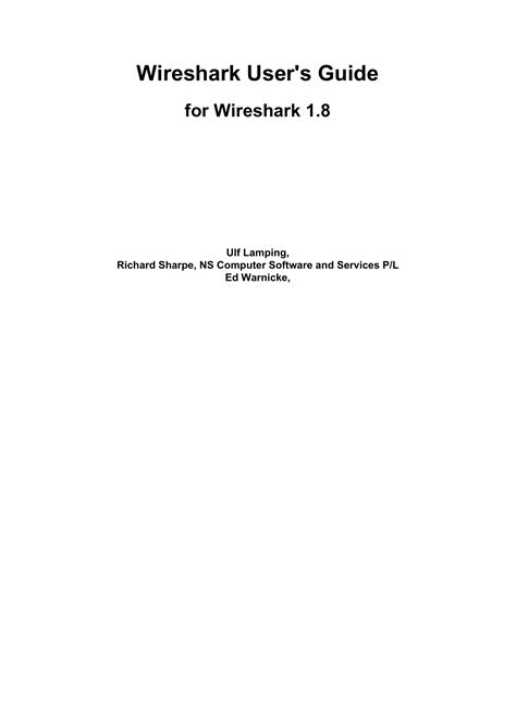 Wireshark User S Guide