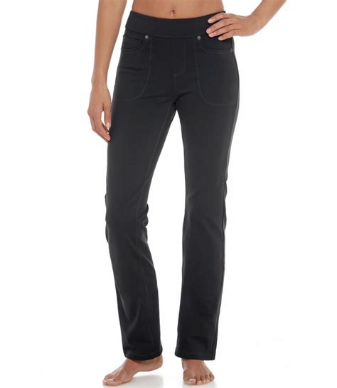 Women S 5 Pocket Performance Pants Straight Leg Pants Jeans At L L