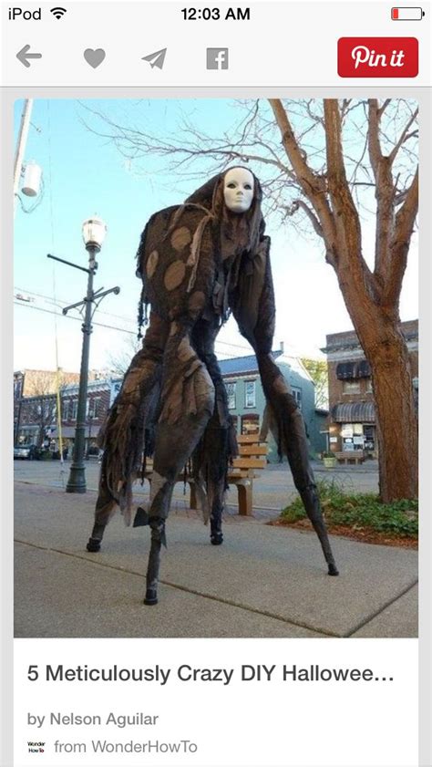 Woodland Spirits Halloween Costume Made With Stilts Medical Crutches