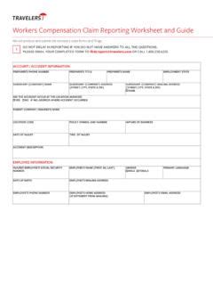 Workers Compensation Report Form Travelers Workers Compensation