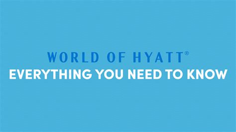 World Of Hyatt Program Everything You Need To Know 10Xtravel