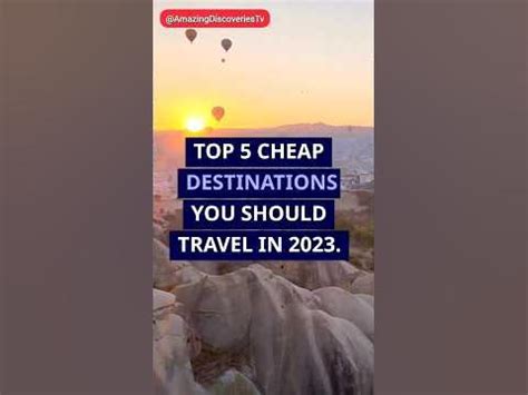 World S Top 5 Cheap Destinations Facts Usa Vlog Reels Reels Ai