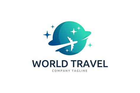 World Travel Logo Template Creative Logo Templates Creative Market