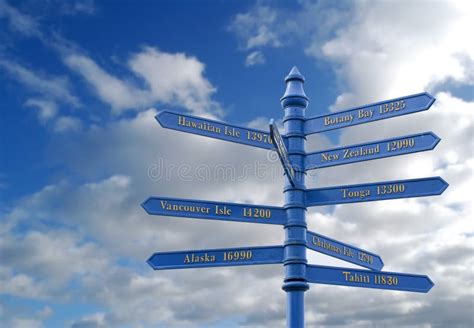 Worldwide Travel Destinations Stock Photo Image Of Signpost Opportunity 5267920