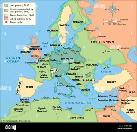 Ww2 Map Of Europe Explore Europe During World War 2