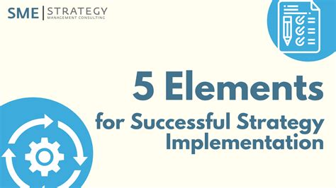 You Need These 5 Elements For Successful Strategy Implementation