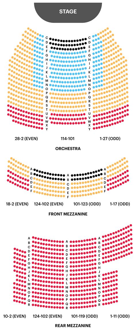 Your A To Z Guide To Broadway Theater Seating Charts