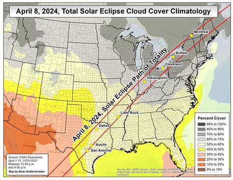 Your Eclipse Weather Forecast For April 2024 According To The Data