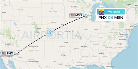 Yv5824 Flight Status Mesa Airlines Phoenix To Madison Ash5824